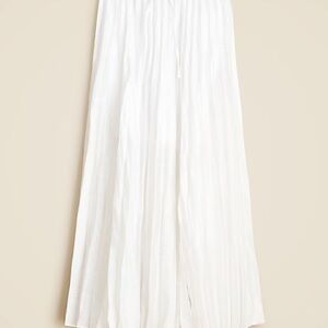 J.Crew Pleated Drawstring Maxi skirt in Linen Blend size XXS, NWT